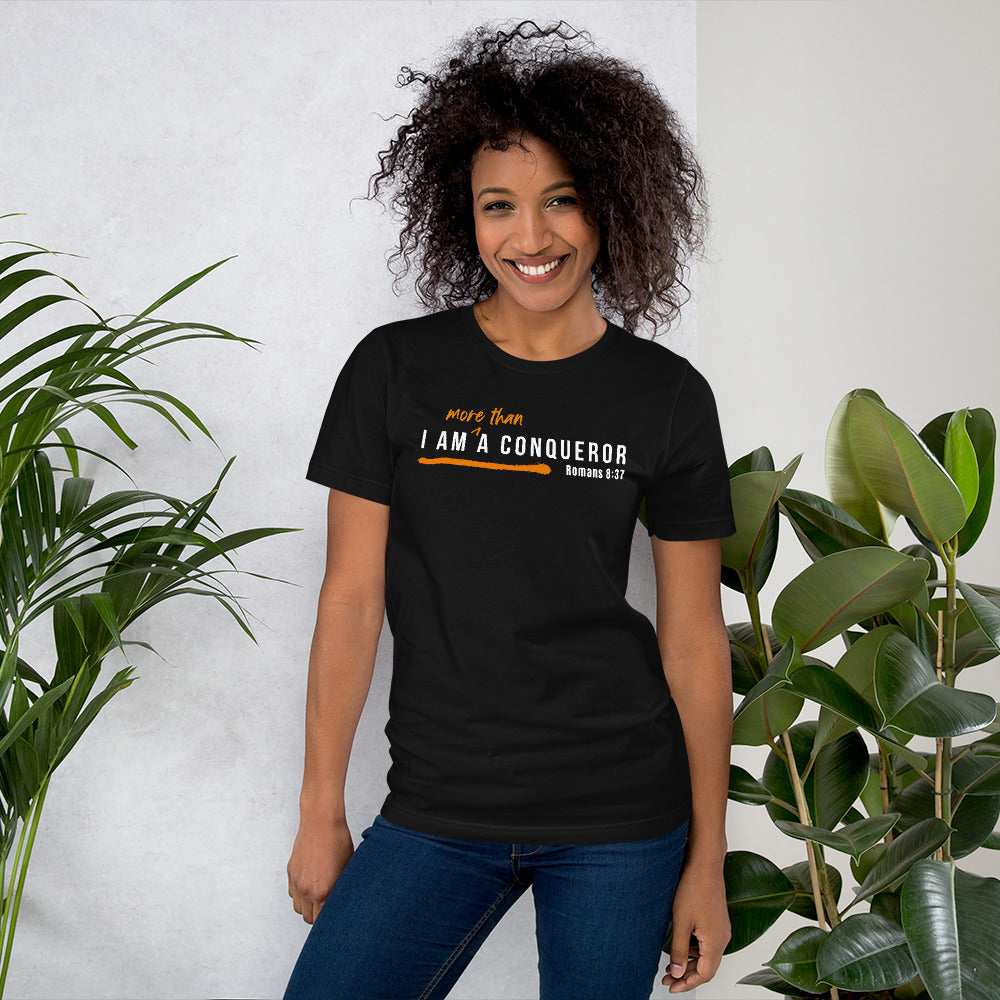 More Than A Conqueror Unisex T-shirt copy - Black