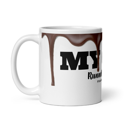 MY CUP RUNNETH OVER (MYCRO) White glossy mug