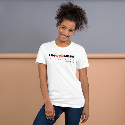 Unforgiveness Unisex T-shirt - White